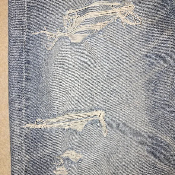 American Eagle Dreamy Drape High Waist Womens Wide Leg Blue Jeans Denim 8 Reg - Picture 6 of 8